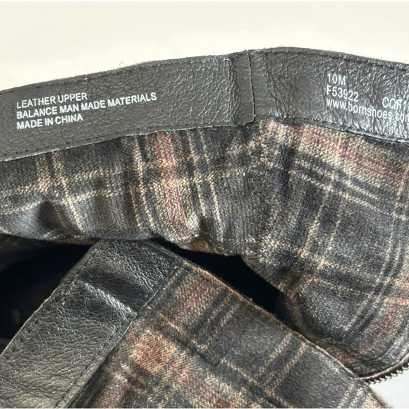 Born Ouvea Boots Womens Taupe Suede Ankle Tassel Braided Strap Zip Western Sz 10 - Picture 13 of 13